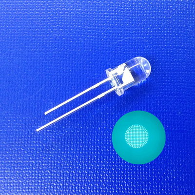 Jasny okrągły obiektyw LED 5 mm Mint Green Emitting Diode For Traffic Safety Marker