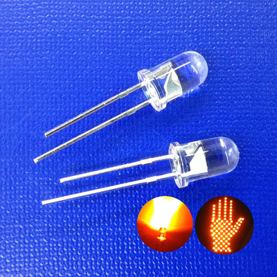 Światła drogowe serii Super Jasny Żółty Kolor 5mm Dioda LED 595nm 11000mcd 30deg dla migającego żółtego światła