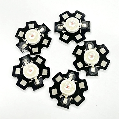 Gwiezdna tablica wypukła 1W 3000K 3200K z podkładką 3.1-3.3v Wysokiej mocy SMD LED Ciepły biały kolor emitujący