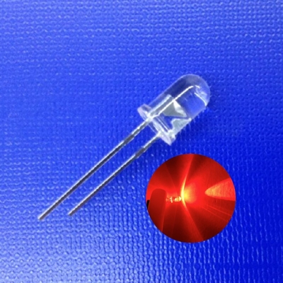 5mm 620nm Czerwony Kolor 45deg 13000mcd Wysokiej Intensywności Dioda LED Dla Bezpieczeństwa Światła Drogowego