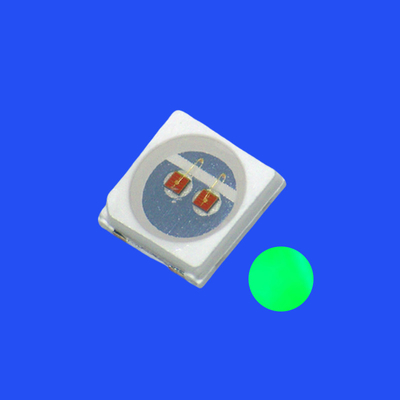 SMD3030 3.0x3.0mm Zielony kolor 520- 525nm 8-12LM 120deg Wodny obiektyw PCT Bracket LED Chip