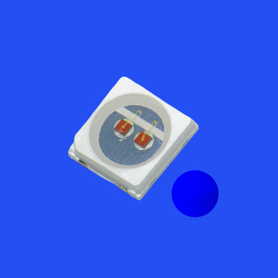 SMD3030 3.0x3.0mm Błękitny Kolor 460-470nm 1-2LM 120deg Wodny Przejrzysty Obiektyw PCT Bracket LED Chip