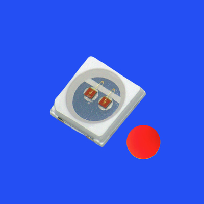 SMD3030 3.0x3.0mm Czerwony Kolor 620-625nm 3-5LM 120deg Wodny Przejrzysty Obiektyw PCT Bracket LED Chip