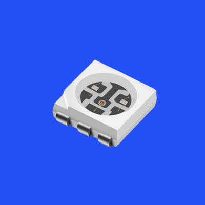 Wysoka jasność 5050 RGB Dioda LED 5.0x5.0mm PCT Bracket 120 stopni kąt wiązki 6 Pin Clear Lens 0.2W SMD Chip