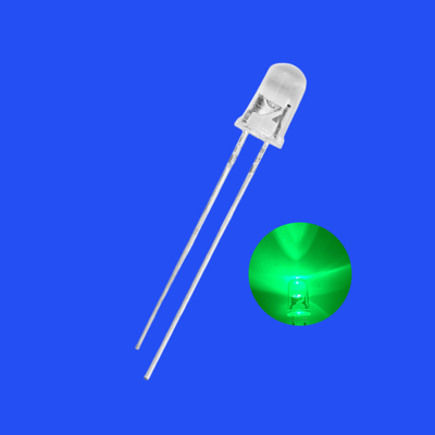 5mm 1,5Hz 12V 1/6 Cykl pracy Zielony Kolor 515-525nm 5000-7000mcd Okrągły głowicowy rezystor Zintegrowany migający LED