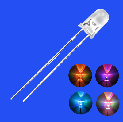 5mm RGB pełnobarwny 3000-4000mcd Głowa okrągła Jasna soczewka 7 kolorów Dioda błyskawiczna dla zabawek