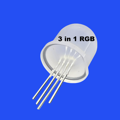 WS2812B 12mm 3 w 1 RGB Full Color Diffused Round Head 60° Adresable Pixel LED Diode For LED String Light